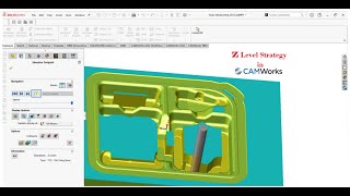 CAMWorks 2022  How to make program Z level in CamWorks [upl. by Irol637]