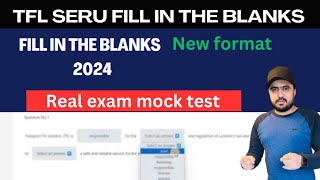 TFL SERU test new pattered 2024  SERU fill in the blanks explanation Seru mock test 2024sa pco [upl. by Roselyn]