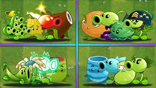 Random 4 Team PEA  OLD Plants Battlez  Who Will Win  PvZ 2 Team Plants [upl. by Martie]