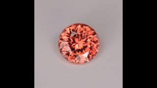 Round Brilliant Cut Imperial Zircon 491 Carats [upl. by Ahsyt290]