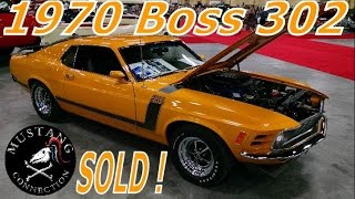 IMMACULATE 1970 Boss 302 Concours restored Barrett Jackson 2015 Mustang Connection [upl. by Behn]