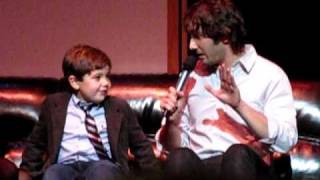 Josh Groban meets Gavin sings with Lauren in New Haven CT [upl. by Blinni830]