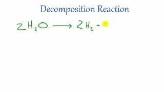 Chemistry Lesson  33  Decomposition Reactions [upl. by Nuoras]