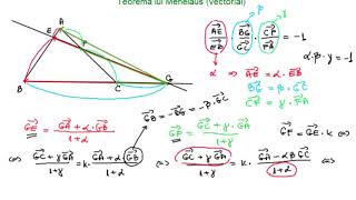 Teorema lui Menelaus  Vectori clasa a IXa [upl. by Taggart]