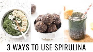 HOW TO USE SPIRULINA  3 different recipes [upl. by Heintz555]