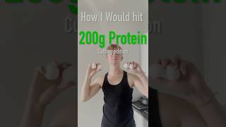 How I Hit 200 grams of protein on a cut mealprep protein fitness [upl. by Amatruda]