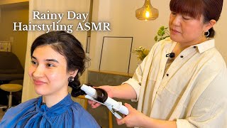 ASMR I got Hair Styling in a Cozy salon on RAINY DAY in Tokyo Japan Soft Spoken [upl. by Eiser]