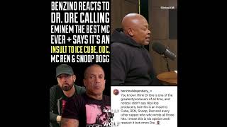 BENZINO REACTS TO DR DRE CALLING EMINEM THE BEST MC EVER 🤔 [upl. by Halli]