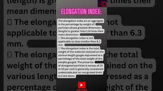 Elongation index l elongation soil soilmechanics [upl. by Meeki]