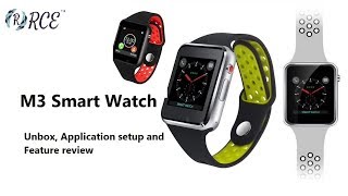 RCE M3 Smart Watch Overview and Application Setup [upl. by Attenwad]