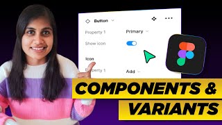 How to use Figma Components amp Variants [upl. by Yanttirb]