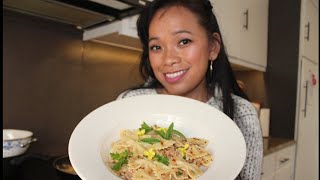 How I Cook Tuna Pasta Simple Delicious  Tuna Pasta Recipe Mukbang [upl. by Nnylesor]