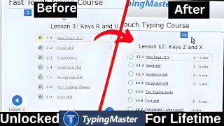 How to Unlock 🔓 Typing Master 11 for Lifetime 🤫 Typing Master 11 k Lessons unlock kaise karen yt [upl. by Nnor]