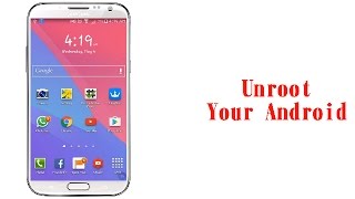 How To Unroot Android Phone  Universal Method  Billi4You [upl. by Aronoel]