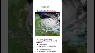 Classification Of Cyclone  Classification Of Cyclonic Storms  Wind Speed Of Cyclone  Shorts [upl. by Dolora]