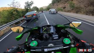 Savage Mode On  Ninja ZX10R Vs Ducati Panigale StreetBikeRacers [upl. by Ymmaj]