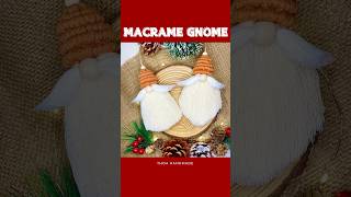 Macrame Gnome tutorial  Easy macrame shorts handmade macrame gnomes ornaments christmas diy [upl. by Braca264]