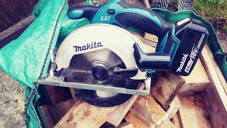 Makita DSS611Z cordless lxt mini demon pallet eater [upl. by Stallworth692]