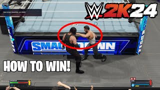 WWE 2K24 How To Beat Kane In MyRise Use Brass Knuckles [upl. by Trub]