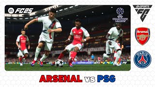 ARSENAL vs PSG  UEFA Champions League 202425  EA SPORTS FC 25 [upl. by Lanta]