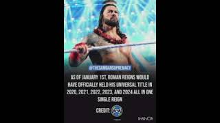 Roman reigns Titles run was greatReignss title reign of 1316 days New era started [upl. by Zaneski]