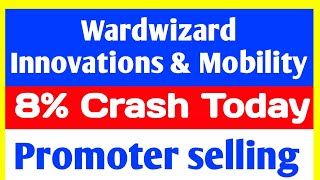 Wardwizard Innovations amp Mobility Share Crash Today🔴Wardwizard Innovations amp Mobility latest news [upl. by Borg]