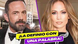 Ben Affleck rompe el silencio sobre JLo tras su ruptura y la define con UNA Palabra 💥😱 [upl. by Klemens]