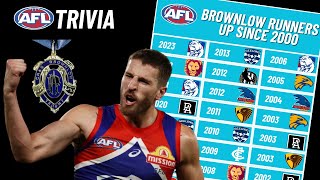 Naming Every Brownlow Runner Up Since 2000 AFL Trivia [upl. by Mccandless859]