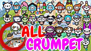 ALL CRUMPETS in TOCA BOCA 🌎 Toca Life World secret crumpets [upl. by Aiht]