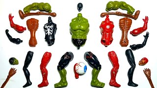 AVENGERS TOYS ASSEMBLE MARVELS  HULK SMASH SIREN HEAD MILES MORALES IRONMAN SUPERHERO TOYS [upl. by Bowrah]