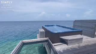 Cocogiri Island Resort Maldives  Water Villa with Jacuzzi Pool Room Walkthrough [upl. by Walt]