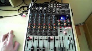 Behringer Xenyx X1204USB Review Teil 1 GermanNight Catcher [upl. by Sirovart774]