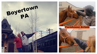 Boyertown PA Travel Vlog Awesome Airbnb transportation museum and Train Depot [upl. by Hodges]