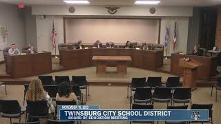 Twinsburg Board of Education Regular Meeting  November 15 2023 [upl. by Millur]