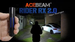 ACEBEAM RIDER RX 20  Bolt action Fidget flashlight  1000 lumens  AA or 14500 battery [upl. by Franck96]