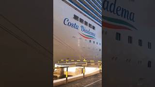 Dia de embarque no navio de cruzeiro Costa Diadema no porto de Santos Destino Bahia 13 andares 🤩 [upl. by Brodeur]