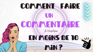 Comment faire un commentaire de texte facilement [upl. by Nitsoj347]