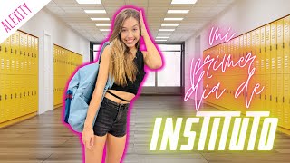 MI PRIMER DIA DE INSTITUTO  VLOG  HAUL DE MATERIAL ESCOLAR [upl. by Zorine]