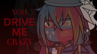 FW  🏴󠁧󠁢󠁥󠁮󠁧󠁿🇫🇷 YOU DRIVE ME CRAZY  meme  countryhumans gacha [upl. by Nolyat]