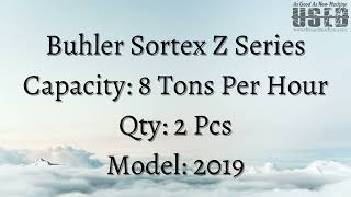 Buhler Sortex Z Series Capacity 8 Tons Per Hour [upl. by Oiciruam]