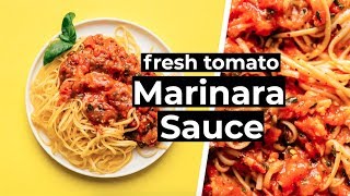 Fresh Tomato Marinara Sauce [upl. by Gee295]