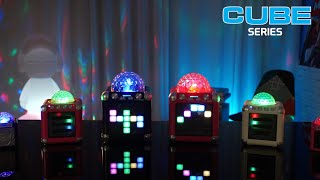 iDance CUBE Sing Mini X Party Karaoke Bluetooth Speakers  Disco Ball  Rechargeable [upl. by Gonick]