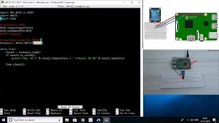 DHT11 Sensor Module with Raspberry Pi3 Temperature and Humidity [upl. by Alexander342]