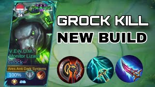 I tried GrockKill New EXP Build  Grock Best Build 2024  Grock Gameplay 2024  Mobile Legends [upl. by Airak]