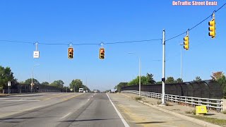 New Traffic Lights Flashing Red Before Service  Michigan amp I94 Ramp [upl. by Suriaj]