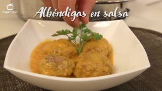 Receta de Albóndigas en salsa [upl. by Slinkman872]