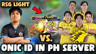 RSG LIGHT MEETS 5 MAN ONIC ID IN PH SERVER😮 [upl. by Raina]