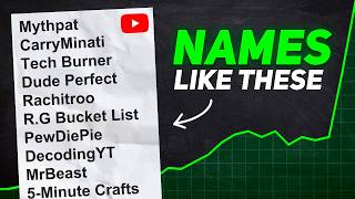 How to Pick BEST Name for YouTube Channel  6 WAYS 😎 [upl. by Letnahs]