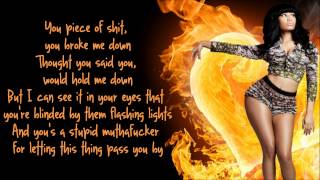 Nicki Minaj  Fire Burns Lyrics Video [upl. by Ahern888]