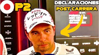 quotEstoy Cada Vez Más Cercaquot  Declaraciones Checo Pérez Tras Finalizar P2  Japón 2024 [upl. by Ahsirt111]